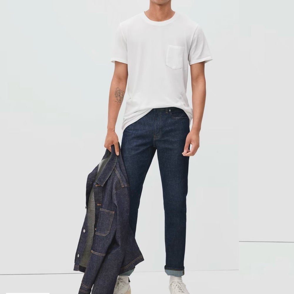 Everlane The Slim Jean Organic Cotton Dark Wash Denim